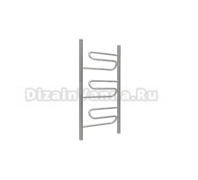 Полотенцесушитель водяной Термодизайн W TDW004 100x50 см, нержавеющая сталь, лесенка