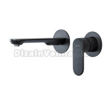 Смеситель для раковины Splendy Rest RE201190UK2BM С ВНУТРЕННЕЙ ЧАСТЬЮ, черный матовый