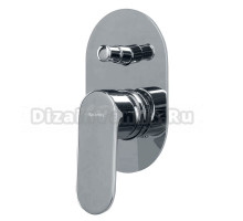 Встраиваемый смеситель для душа и ванны Splendy Rest RE204U1K2CR С ВНУТРЕННЕЙ ЧАСТЬЮ, хром