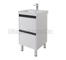 Тумба с раковиной Dreja Luxury Plus 60 матовая белая