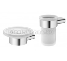 Набор Мыльница IDDIS Petite PETSSSGi42 хром матовый + Стакан PETSSSGi45 хром матовый