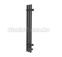 Полотенцесушитель электрический Тругор Вектор Пэк сп кв 3 95x10 см, подключение справа, слева, графит, I-образный, из стали