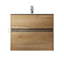 Тумба под раковину без столешницы AM.PM Sense 80 подвесная, 2 ящика, светлое дерево