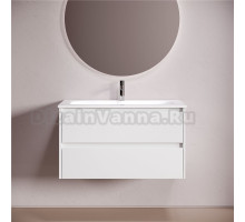 Тумба с раковиной Sancos Libra 90 подвесная, белый, раковина СN7019