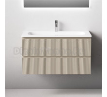 Тумба с раковиной Sancos Snob T 90 подвесная, beige soft, раковина СN7019