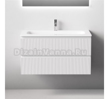 Тумба с раковиной Sancos Snob T 90 подвесная, bianco, раковина СN7019