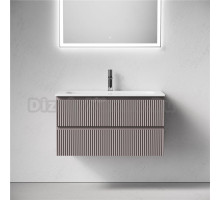 Тумба с раковиной Sancos Snob R 90 подвесная, doha soft, раковина СN7019