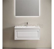 Тумба с раковиной Sancos Very 90 подвесная, bianco, раковина СN7019