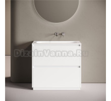 Тумба с раковиной Sancos Libra Floor 90 напольный, белый глянец, раковина СN7019wx