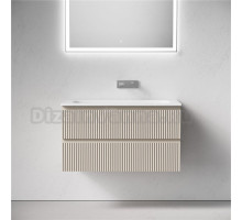 Тумба с раковиной Sancos Snob R 90 подвесная, beige soft, раковина СN7019wx