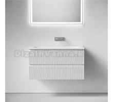 Тумба с раковиной Sancos Snob R 90 подвесная, bianco, раковина СN7019wx