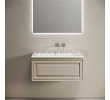 Тумба с раковиной Sancos Very 90 подвесная, beige soft, раковина СN7019wx