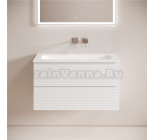 Тумба с раковиной Sancos Folk 90 подвесная, bianco, раковина СN7019wx