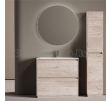Мебель для ванной комнаты Sancos Libra Floor 90 напольный, дуб галифакс натуральный, раковина СN7019