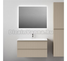 Мебель для ванной комнаты Sancos Snob T 90 подвесная, beige soft, раковина СN7019