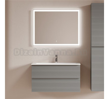 Мебель для ванной комнаты Sancos Folk 90 подвесная, ergraut soft, раковина СN7019