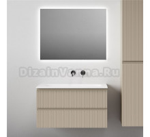 Мебель для ванной комнаты Sancos Snob T 90 подвесная, beige soft, раковина СN7019wx