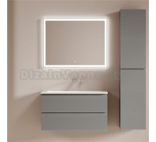 Мебель для ванной комнаты Sancos Folk 90 подвесная, ergraut soft, раковина СN7019wx