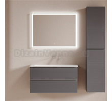 Мебель для ванной комнаты Sancos Folk 90 подвесная, grey soft, раковина СN7019wx