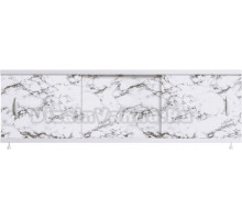 Экран Alavann Respect 150 см, черно-белый мрамор