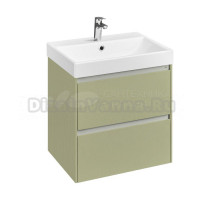 Тумба с раковиной Roca Ona Olive 60 оливковая матовая, раковина ZRU9307561