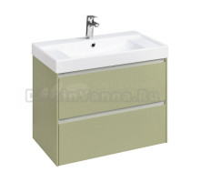 Тумба с раковиной Roca Ona Olive 80 оливковая матовая, раковина ZRU9307562