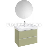 Мебель для ванной комнаты Roca Ona Olive 80 оливковая матовая, раковина ZRU9307562