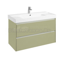 Тумба под раковину без столешницы Roca Ona Olive 100 оливковая матовая