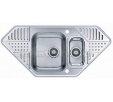 Мойка PIXEL 60 MLEI-90 1090 X 520 1+1/2 угловая в ком. с сифоном 1074346,