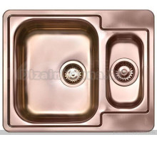 Мойка LINE 50 MONARCH COPPER 615X500  в компл. с выпуском без сифона