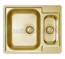 Мойка LINE 50 MONARCH GOLD 615X500  в компл. с выпуском без сифона