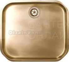 Мойка VARIANT 80 MONARCH COPPER 395X350 в компл. с выпуском без сифона, ,