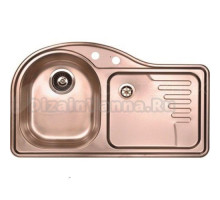 Мойка FUTUR 40 L MONARCH COPPER 845x510, в комп.с сифоном 1130555