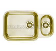 Мойка DUO 20 MONARCH GOLD 683x400 в компл. с выпуском без сифона