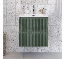 Тумба с раковиной BelBagno Uno 70 подвесная, 2 ящика, матовая еловая