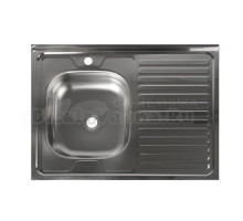 Мойка кухонная Владикс L-401L чаша левая, без сифона, хром