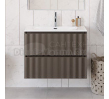 Тумба с раковиной BelBagno Uno 90 подвесная, 2 ящика, матовая бежевая