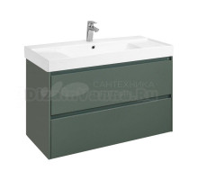 Тумба с раковиной Roca Ona 100 зеленая матовая