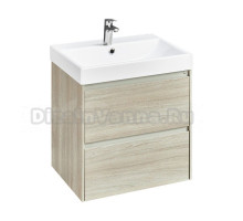 Тумба с раковиной Roca Ona 60 светлый дуб, раковина ZRU9307561