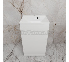 Тумба с раковиной Style Line Моно 50 напольная, белый софт, раковина Asti 50 белая