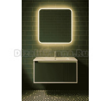 Тумба под раковину без столешницы STWORKI Мурманск 80 подвесная, антрацит