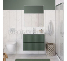 Мебель для ванной комнаты BelBagno Uno 90 подвесная, 2 ящика, матовая еловая