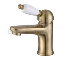 Смеситель для раковины Caprigo Adria Uno 02-522-vot с донным клапаном, бронза