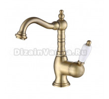 Смеситель для раковины Caprigo Adria Uno 02-524-vot с донным клапаном, бронза