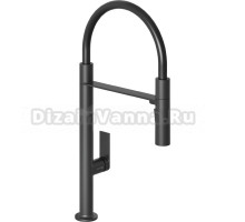 Смеситель для кухни Kludi Qord 568596675 глубокий черный матовый