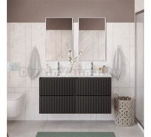 Мебель для ванной комнаты BelBagno Uno 120 подвесная, 4 ящика, матовая темно-серая