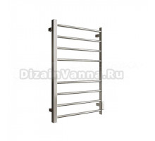 Полотенцесушитель электрический Stout Piano quadro SHQ-P1QR-008050 80x50 см, подключение справа, полированный хром, лесенка