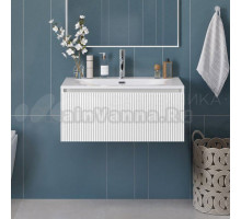 Тумба под раковину без столешницы BelBagno Uno 80 подвесная, 1 ящик, bianco opaco