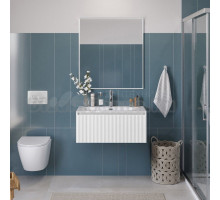 Мебель для ванной комнаты BelBagno Uno 80 подвесная, 1 ящик, bianco opaco