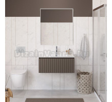 Мебель для ванной комнаты BelBagno Uno 80 подвесная, 1 ящик, матовая бежевая